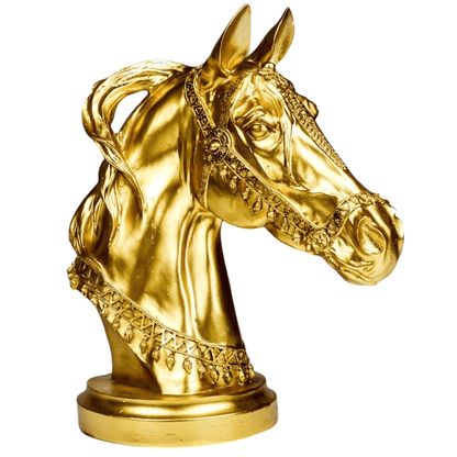Horse Head Statue, Elegant Horse Sculpture, Realistic Horse Head Statue, Equestrian Style Horse Bust, Majestic Horse Decor, Horse Head Decor