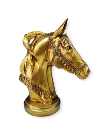 Horse Head Statue, Elegant Horse Sculpture, Realistic Horse Head Statue, Equestrian Style Horse Bust, Majestic Horse Decor, Horse Head Decor