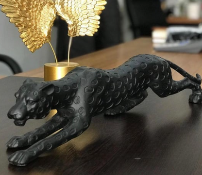 Modern Jaguar Statue, Unique Jaguar Statue, Elegant Jaguar Statue, Abstract Jaguar Statue, Unique Jaguar Statue, Luxury Jaguar Statue
