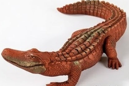 Crocodile Sculpture, Handcrafted Polyester Crocodile Decor, Polyester Crocodile Decor, Alligator Statue, Crocodile Statue for Modern Decor