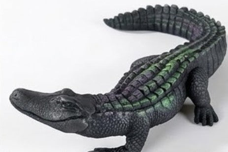 Crocodile Sculpture, Handcrafted Polyester Crocodile Decor, Polyester Crocodile Decor, Alligator Statue, Crocodile Statue for Modern Decor