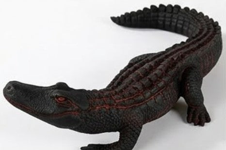 Crocodile Sculpture, Handcrafted Polyester Crocodile Decor, Polyester Crocodile Decor, Alligator Statue, Crocodile Statue for Modern Decor