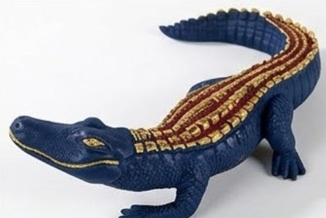 Crocodile Sculpture, Handcrafted Polyester Crocodile Decor, Polyester Crocodile Decor, Alligator Statue, Crocodile Statue for Modern Decor