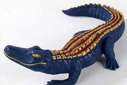 Crocodile Sculpture, Handcrafted Polyester Crocodile Decor, Polyester Crocodile Decor, Alligator Statue, Crocodile Statue for Modern Decor