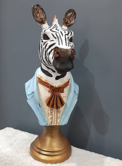 Zebra Head Bust Statue, Zebra Bust Statue, Zebra Bust Sculpture, Elegant Zebra Head Statue, Unique Zebra Head Statue, Zebra Head Sculpture