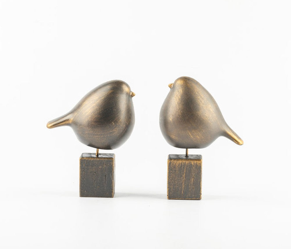 Handmade Bird Bookends Decor, Bird Bookends Sculpture Set, Bird Statue Bookend, Abstract Sculpture Bookends, Animal Bookends Decor