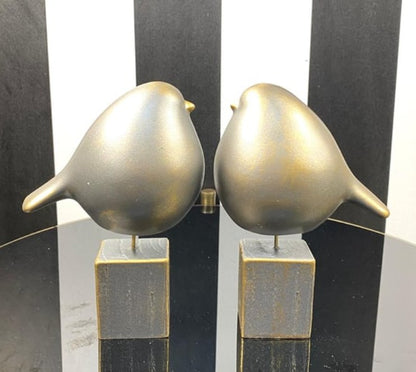 Handmade Bird Bookends Decor, Bird Bookends Sculpture Set, Bird Statue Bookend, Abstract Sculpture Bookends, Animal Bookends Decor