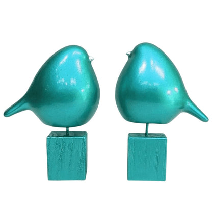 Handmade Bird Bookends Decor, Bird Bookends Sculpture Set, Bird Statue Bookend, Abstract Sculpture Bookends, Animal Bookends Decor