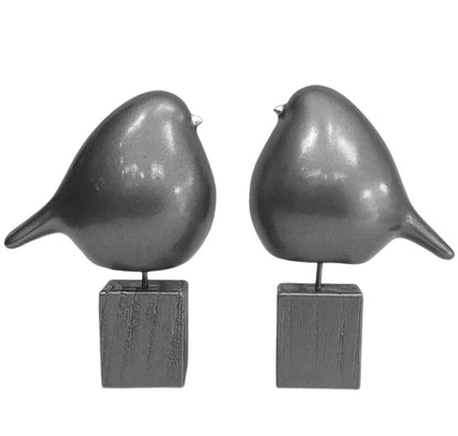 Handmade Bird Bookends Decor, Bird Bookends Sculpture Set, Bird Statue Bookend, Abstract Sculpture Bookends, Animal Bookends Decor