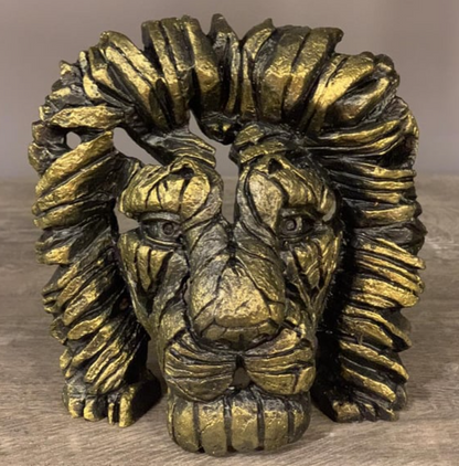 Handcrafted Lion Head Sculpture, Lion Head Sculpture, Jungle King Lion Sculpture, Hand Painted Lion Head Sculpture, Handmade Lion Sculpture