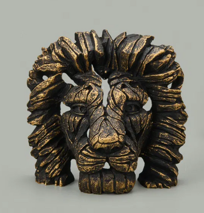 Handcrafted Lion Head Sculpture, Lion Head Sculpture, Jungle King Lion Sculpture, Hand Painted Lion Head Sculpture, Handmade Lion Sculpture