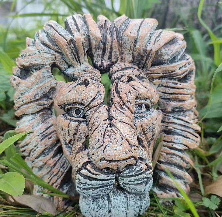 Handcrafted Lion Head Sculpture, Lion Head Sculpture, Jungle King Lion Sculpture, Hand Painted Lion Head Sculpture, Handmade Lion Sculpture