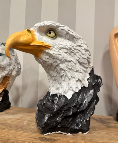 Handmade Bald Eagle Head Bust Statue, Eagle Head Sculpture, Realistic Eagle Head Statue, Majestic Bald Eagle Bust, Eagle Head Bust Decor