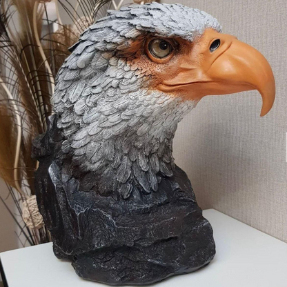 Handmade Bald Eagle Head Bust Statue, Eagle Head Sculpture, Realistic Eagle Head Statue, Majestic Bald Eagle Bust, Eagle Head Bust Decor