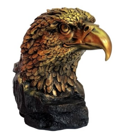 Handmade Bald Eagle Head Bust Statue, Eagle Head Sculpture, Realistic Eagle Head Statue, Majestic Bald Eagle Bust, Eagle Head Bust Decor