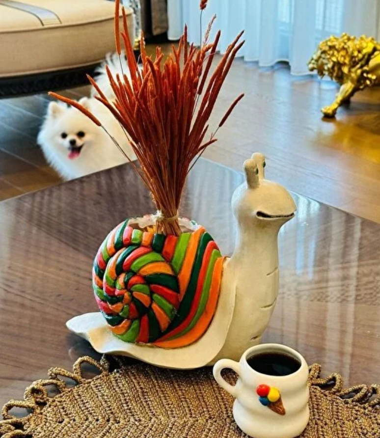 Cute Snail Pot Planter, Decorative Snail Pot, Snail Decorative Vase, Animal Shaped Snail Pot, Snail Planter Pot, Snail Shaped Flower Pot