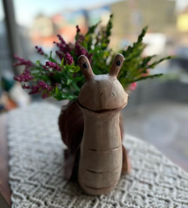 Cute Snail Pot Planter, Decorative Snail Pot, Snail Decorative Vase, Animal Shaped Snail Pot, Snail Planter Pot, Snail Shaped Flower Pot