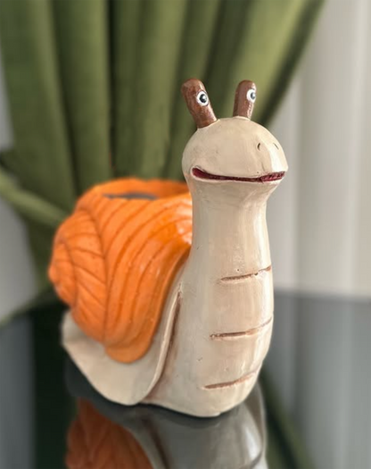 Cute Snail Pot Planter, Decorative Snail Pot, Snail Decorative Vase, Animal Shaped Snail Pot, Snail Planter Pot, Snail Shaped Flower Pot