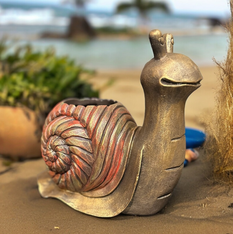 Cute Snail Pot Planter, Decorative Snail Pot, Snail Decorative Vase, Animal Shaped Snail Pot, Snail Planter Pot, Snail Shaped Flower Pot