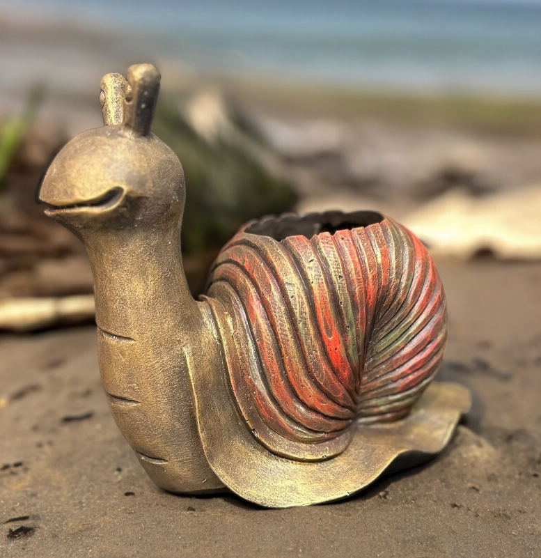 Cute Snail Pot Planter, Decorative Snail Pot, Snail Decorative Vase, Animal Shaped Snail Pot, Snail Planter Pot, Snail Shaped Flower Pot