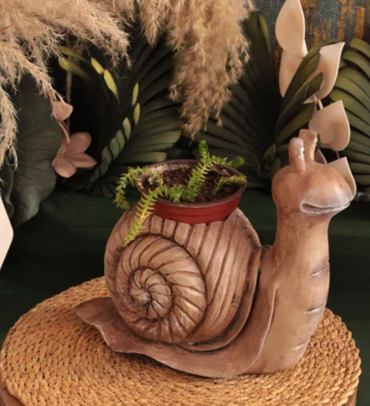 Cute Snail Pot Planter, Decorative Snail Pot, Snail Decorative Vase, Animal Shaped Snail Pot, Snail Planter Pot, Snail Shaped Flower Pot