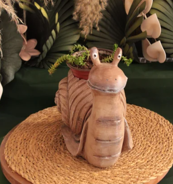 Cute Snail Pot Planter, Decorative Snail Pot, Snail Decorative Vase, Animal Shaped Snail Pot, Snail Planter Pot, Snail Shaped Flower Pot