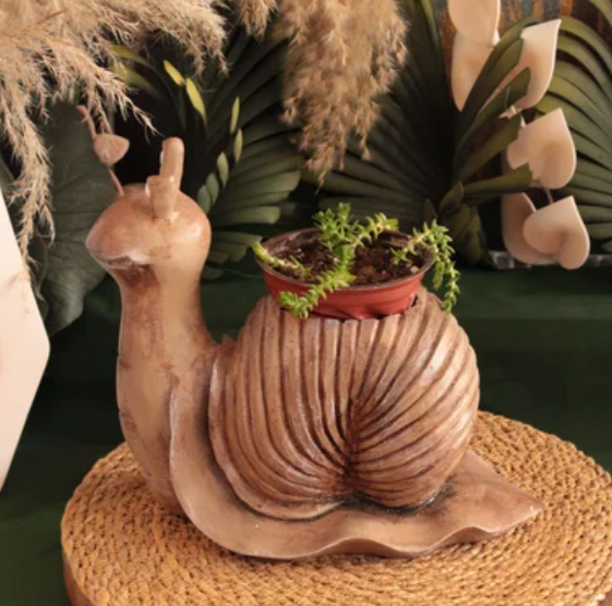 Cute Snail Pot Planter, Decorative Snail Pot, Snail Decorative Vase, Animal Shaped Snail Pot, Snail Planter Pot, Snail Shaped Flower Pot