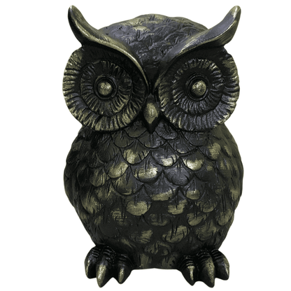 Hand Painted Owl Sculpture Figurine, Owl Figurine Hand Painted Sculpture, Handmade Owl Sculpture Figurine, Unique Owl Sculpture, Owl Statue