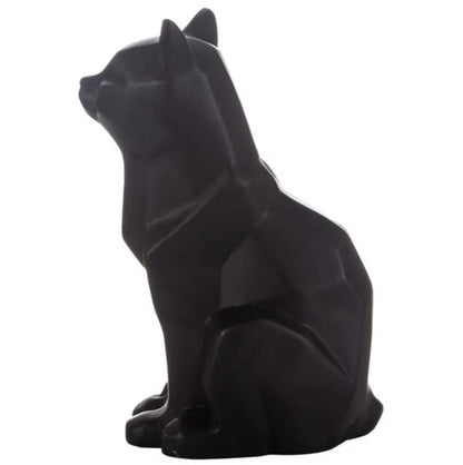 Handmade Cubic Cat Statue, Modern Geometric Decor, Handmade Geometric Cat Art, Abstract Cat Figurine, Cubic Animal Statue, Cubic Cat Decor