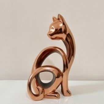 Abstract Cat Sculpture, Minimalist Cat Figurine, Geometric Cat Ornament, Cat Lover Gift, Home Accent, Geometric Cat Statue, Cat Sculpture, Cat Figurine