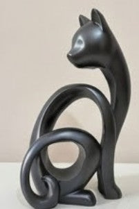 Abstract Cat Sculpture, Minimalist Cat Figurine, Geometric Cat Ornament, Cat Lover Gift, Home Accent, Geometric Cat Statue, Cat Sculpture, Cat Figurine