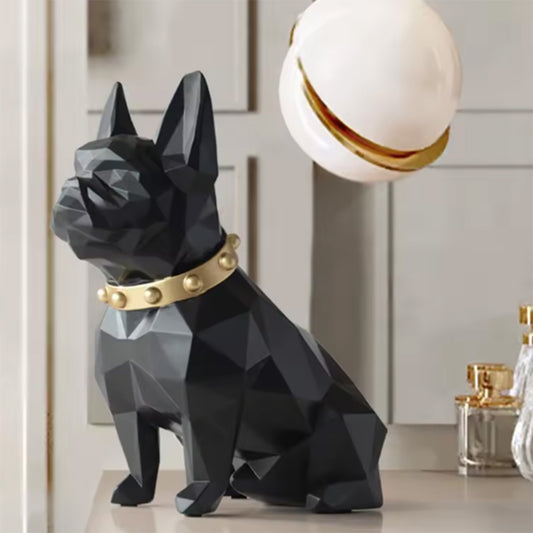 Cubic Bulldog Sculpture, Cubic Bulldog Statue, Geometric Bulldog Statue, Modern French Bulldog Decor, Cubist Bulldog Statue, Bulldog Statue