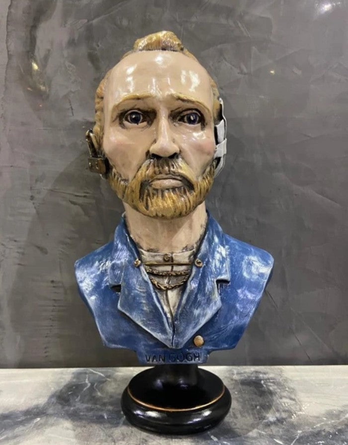 Van Gogh Bust Sculpture, Decorative Bust of Van Gogh, Contemporary Art Bust, Van Gogh Sculpture, Van Gogh Figurine, Van Gogh Decor, Van Gogh Statue, Van Gogh Sculpture