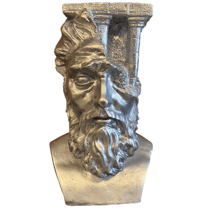Handmade Zeus Bust Decor, Ancient Greek Zeus Sculpture, Mythological Zeus Bust Statue, Classical Greek God Decor, Zeus Head Sculpture