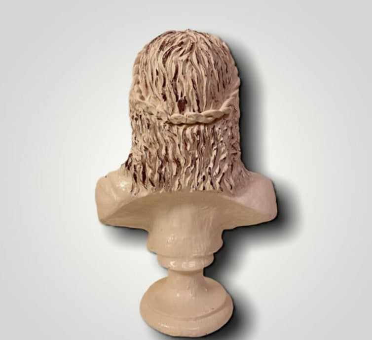 Handmade Zeus Bust, Handmade Greek Zeus Bust, Handmade Zeus Sculpture, Colorful Greek Mythology Bust, Colorful Greek God Statue, Zeus Statue