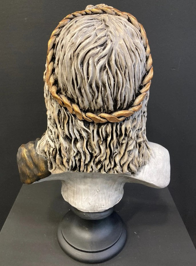 Handmade Zeus Bust, Handmade Greek Zeus Bust, Handmade Zeus Sculpture, Colorful Greek Mythology Bust, Colorful Greek God Statue, Zeus Statue