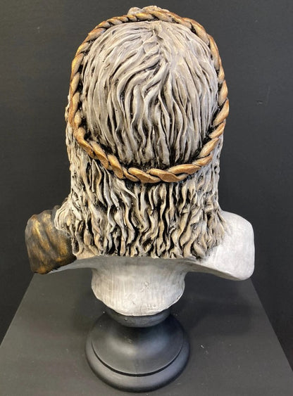 Handmade Zeus Bust, Handmade Greek Zeus Bust, Handmade Zeus Sculpture, Colorful Greek Mythology Bust, Colorful Greek God Statue, Zeus Statue