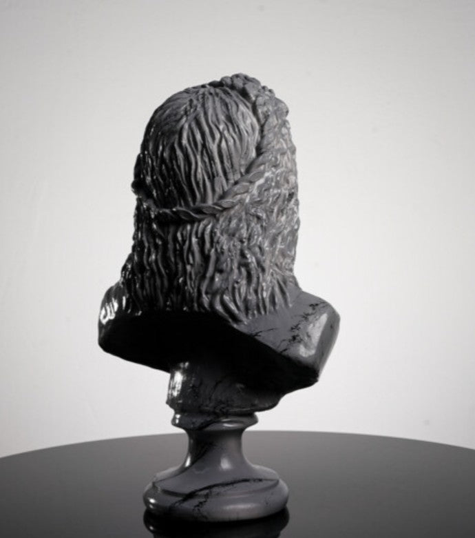 Handmade Zeus Bust, Handmade Greek Zeus Bust, Handmade Zeus Sculpture, Colorful Greek Mythology Bust, Colorful Greek God Statue, Zeus Statue