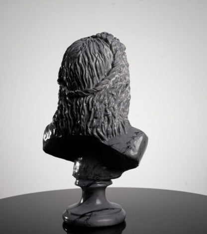 Handmade Zeus Bust, Handmade Greek Zeus Bust, Handmade Zeus Sculpture, Colorful Greek Mythology Bust, Colorful Greek God Statue, Zeus Statue
