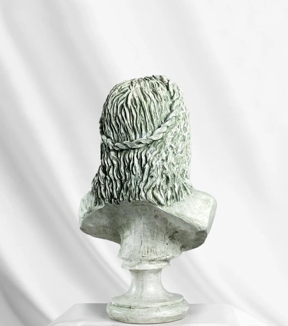Handmade Zeus Bust, Handmade Greek Zeus Bust, Handmade Zeus Sculpture, Colorful Greek Mythology Bust, Colorful Greek God Statue, Zeus Statue