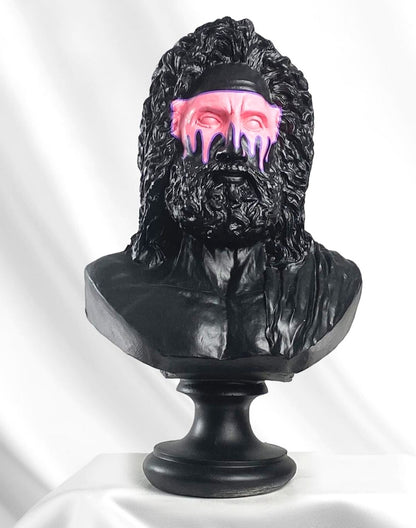 Handmade Zeus Bust, Handmade Greek Zeus Bust, Handmade Zeus Sculpture, Colorful Greek Mythology Bust, Colorful Greek God Statue, Zeus Statue