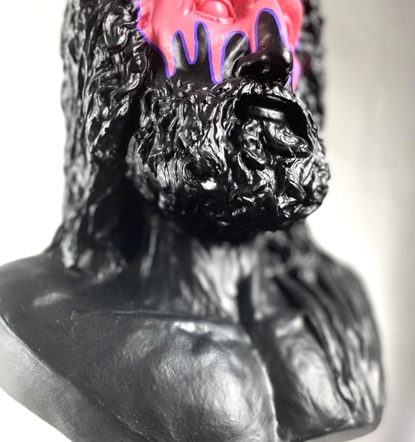 Handmade Zeus Bust, Handmade Greek Zeus Bust, Handmade Zeus Sculpture, Colorful Greek Mythology Bust, Colorful Greek God Statue, Zeus Statue