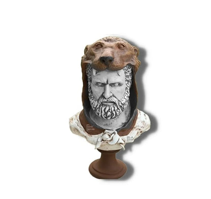Handmade Hercules Bust, Mythology Sculpture , Mythological Decor, Handmade Greek Statue