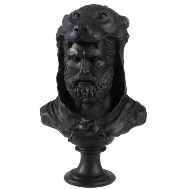 Handmade Hercules Bust, Mythology Sculpture , Mythological Decor, Handmade Greek Statue