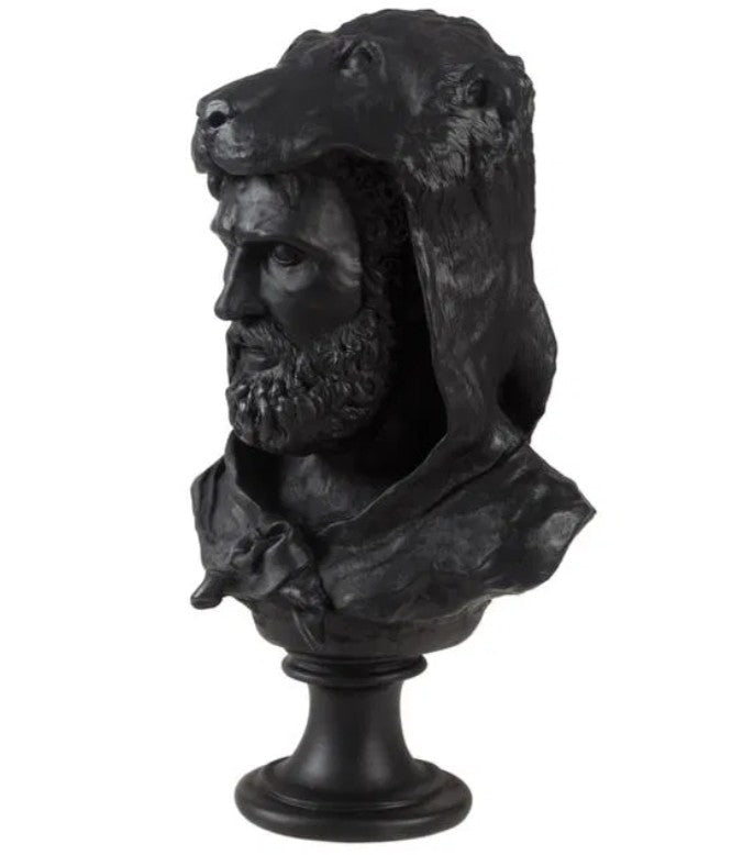 Handmade Hercules Bust, Mythology Sculpture , Mythological Decor, Handmade Greek Statue