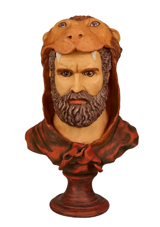 Handmade Hercules Bust, Mythology Sculpture , Mythological Decor, Handmade Greek Statue