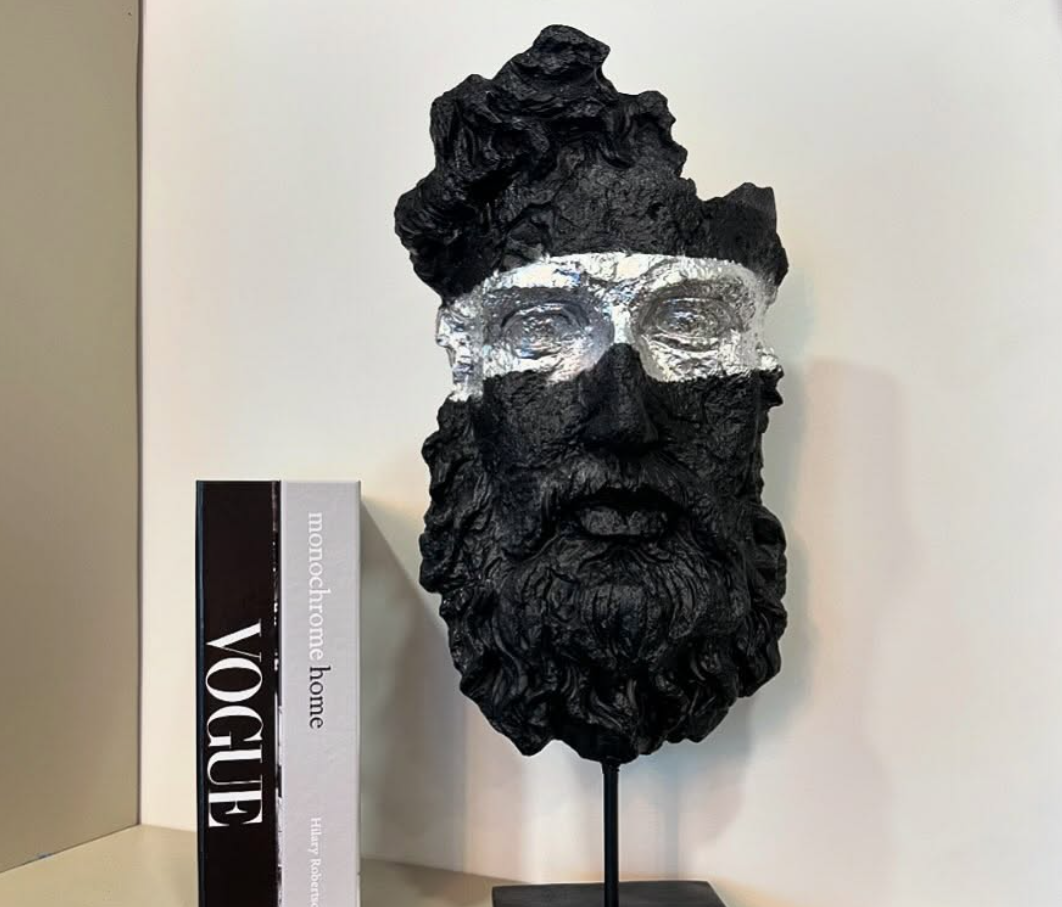 Ancient Zeus Statue, Greek God Zeus Bust, Mythology Inspired Zeus Statue, Zeus Head Sculpture, Ancient Greek Zeus Bust, Greek God Sculpture