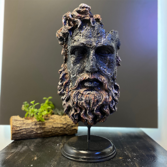 Ancient Zeus Statue, Greek God Zeus Bust, Mythology Inspired Zeus Statue, Zeus Head Sculpture, Ancient Greek Zeus Bust, Greek God Sculpture