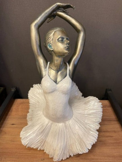 Handmade Ballerina Decor, Elegant Ballerina Statue, Classical Ballet Dancer Decor, Ballet Inspired Home Decor, Romantic Ballet Decor Piece