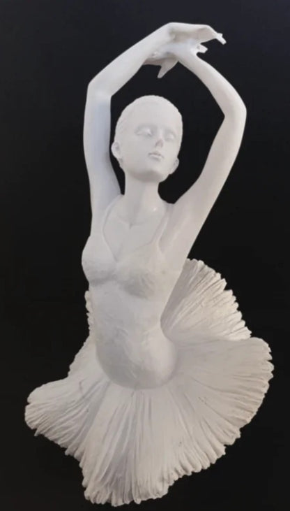 Handmade Ballerina Decor, Elegant Ballerina Statue, Classical Ballet Dancer Decor, Ballet Inspired Home Decor, Romantic Ballet Decor Piece